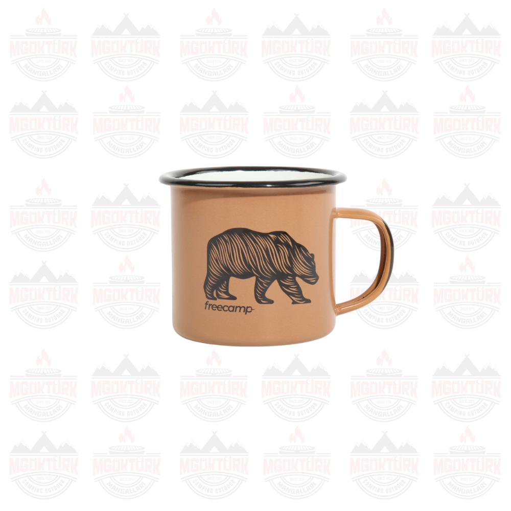 FreeCamp Campers Emaye Mug 350ml Bej