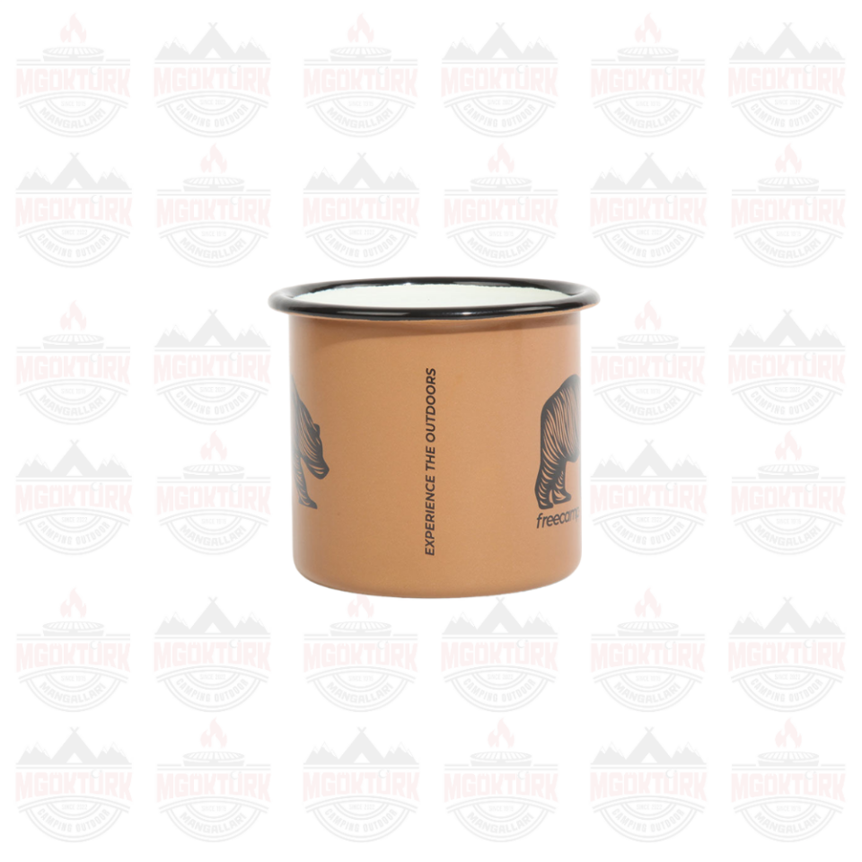 FreeCamp Campers Emaye Mug 350ml Bej