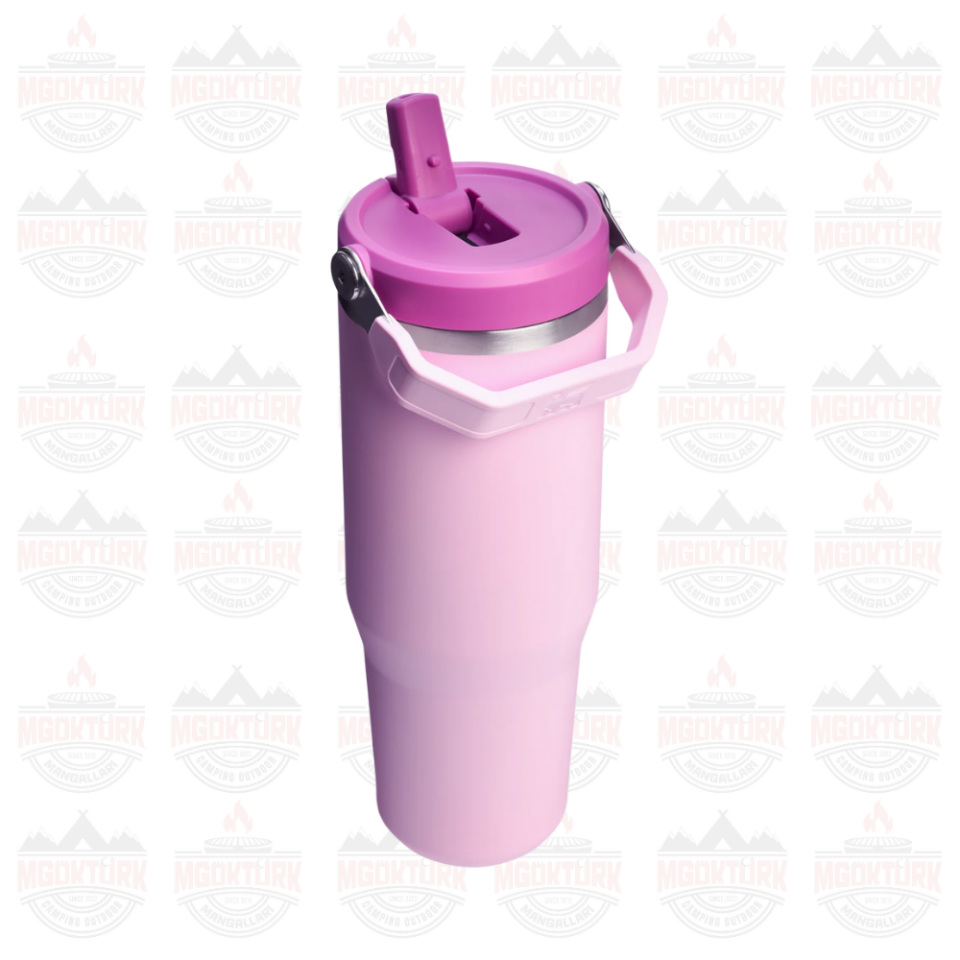The IceFlow ™ Flip Straw Tumbler 0.89 LT Cherry Blossom